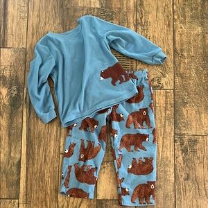 Carter's Blue and Brown Bear Pajama Set